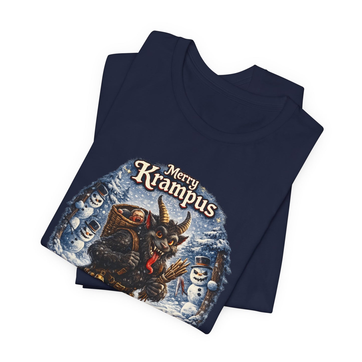 Krampus Christmas T-Shirt — 'Merry Krampus' Holiday Graphic Tee