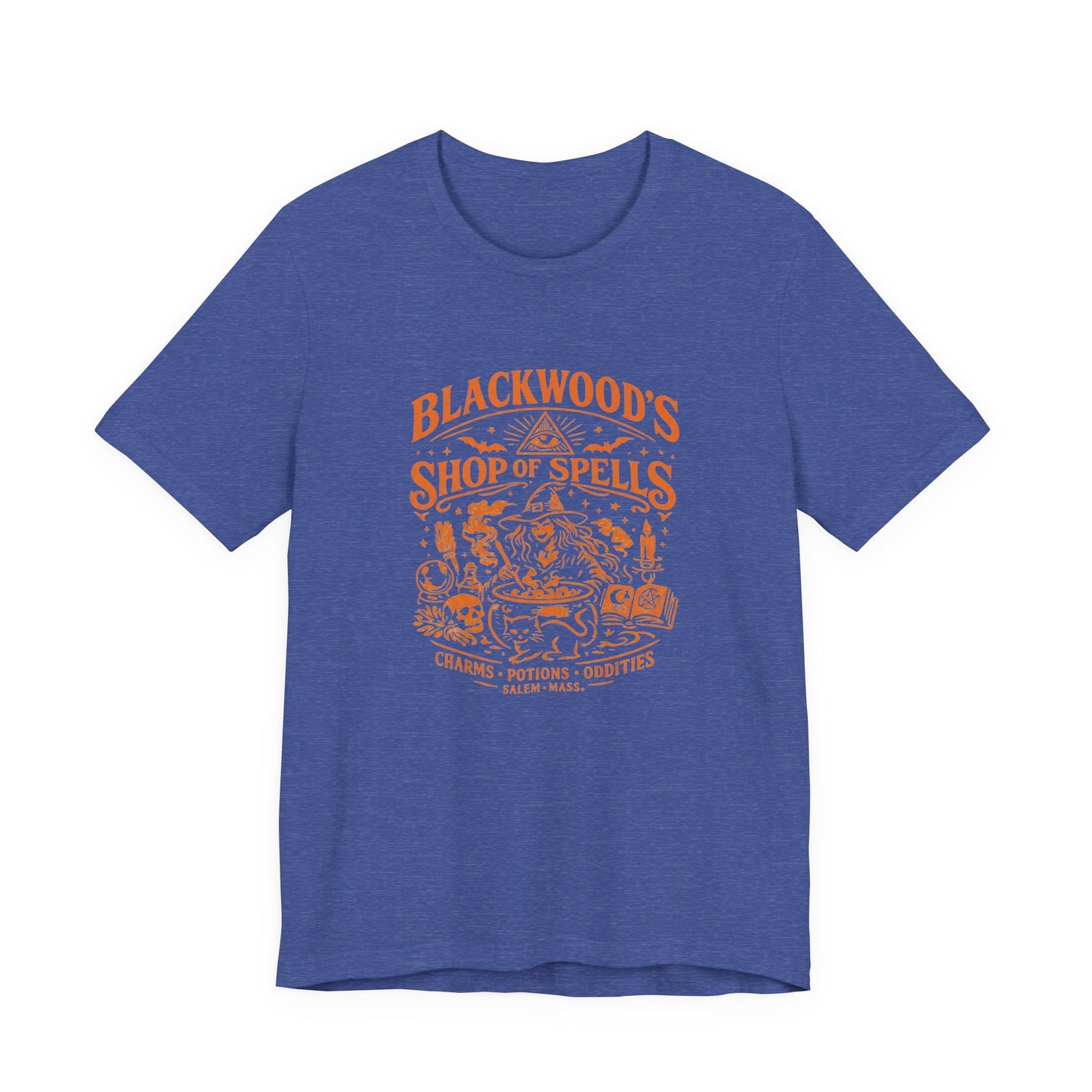 Witchy Graphic Tee — “Blackwood’s Shop of Spells” Vintage Potion T-Shirt