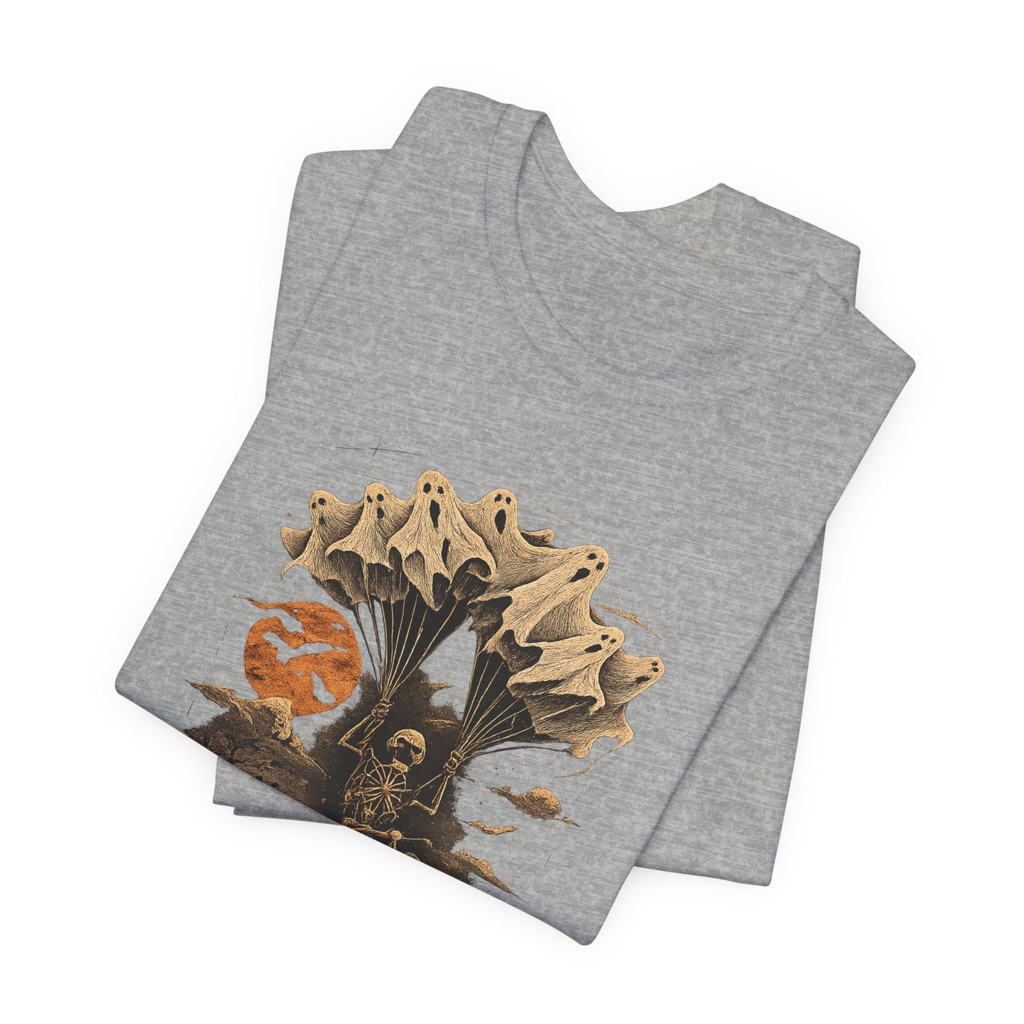 Skull Moon Desert Scene T-Shirt — Vintage Horror Nature Graphic Tee