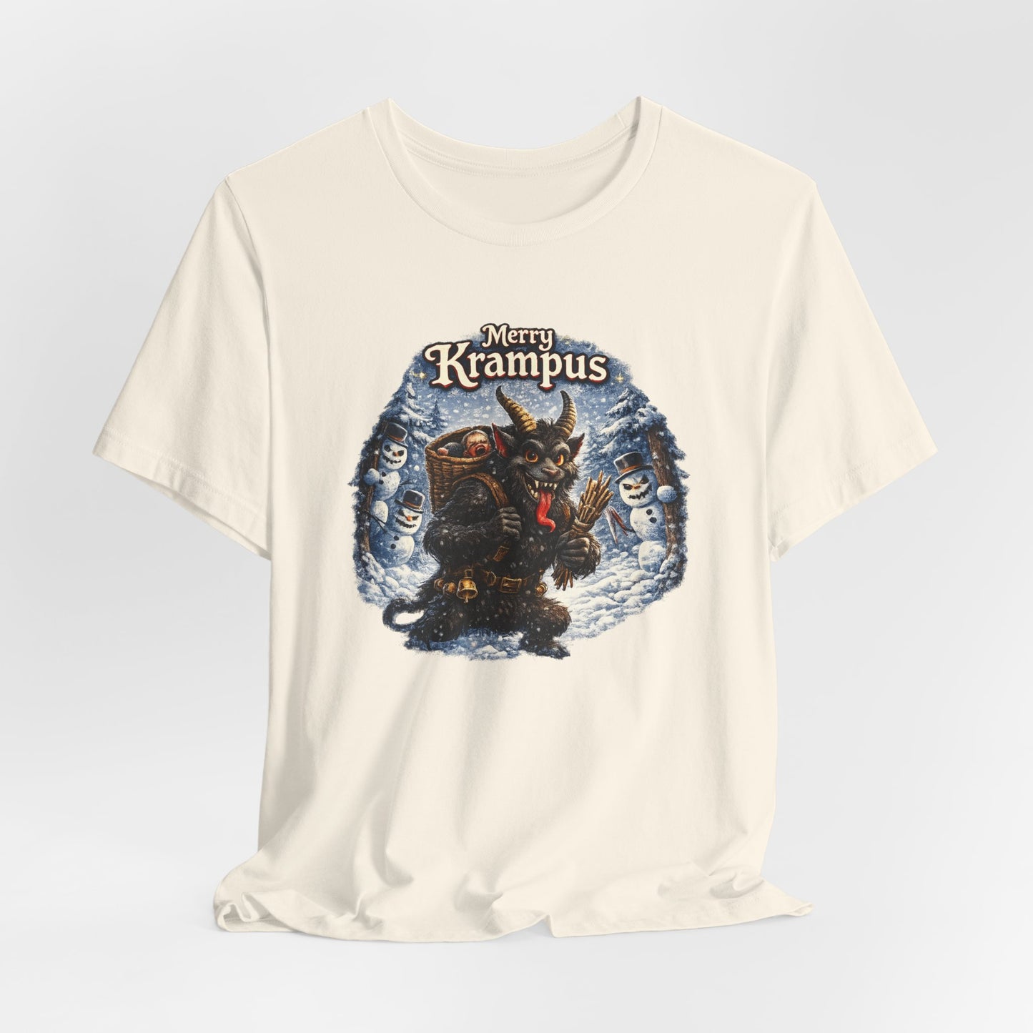 Krampus Christmas T-Shirt — 'Merry Krampus' Holiday Graphic Tee