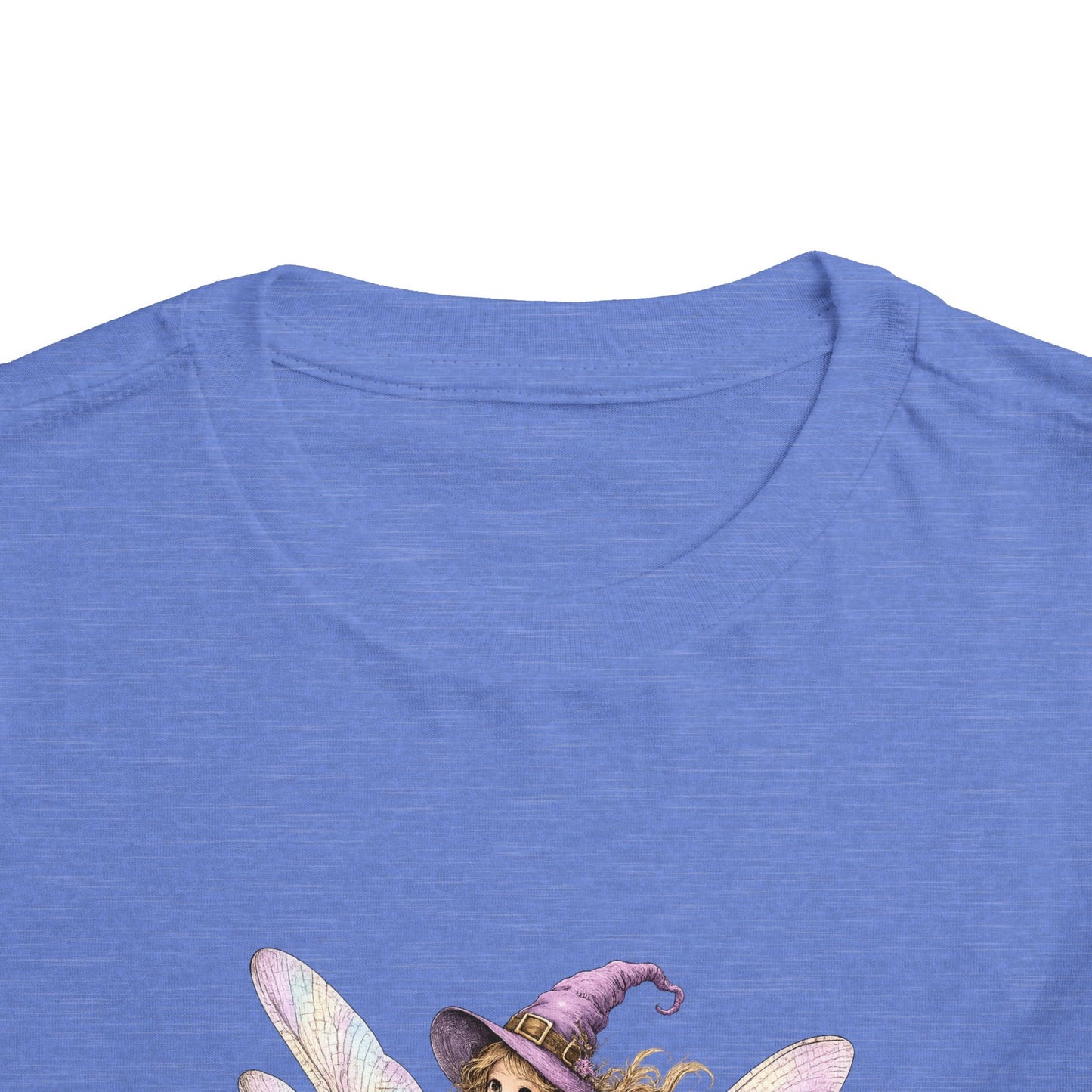 Fairy Witch Riding Dragonfly Toddler Tee | Magical Woodland Illustration