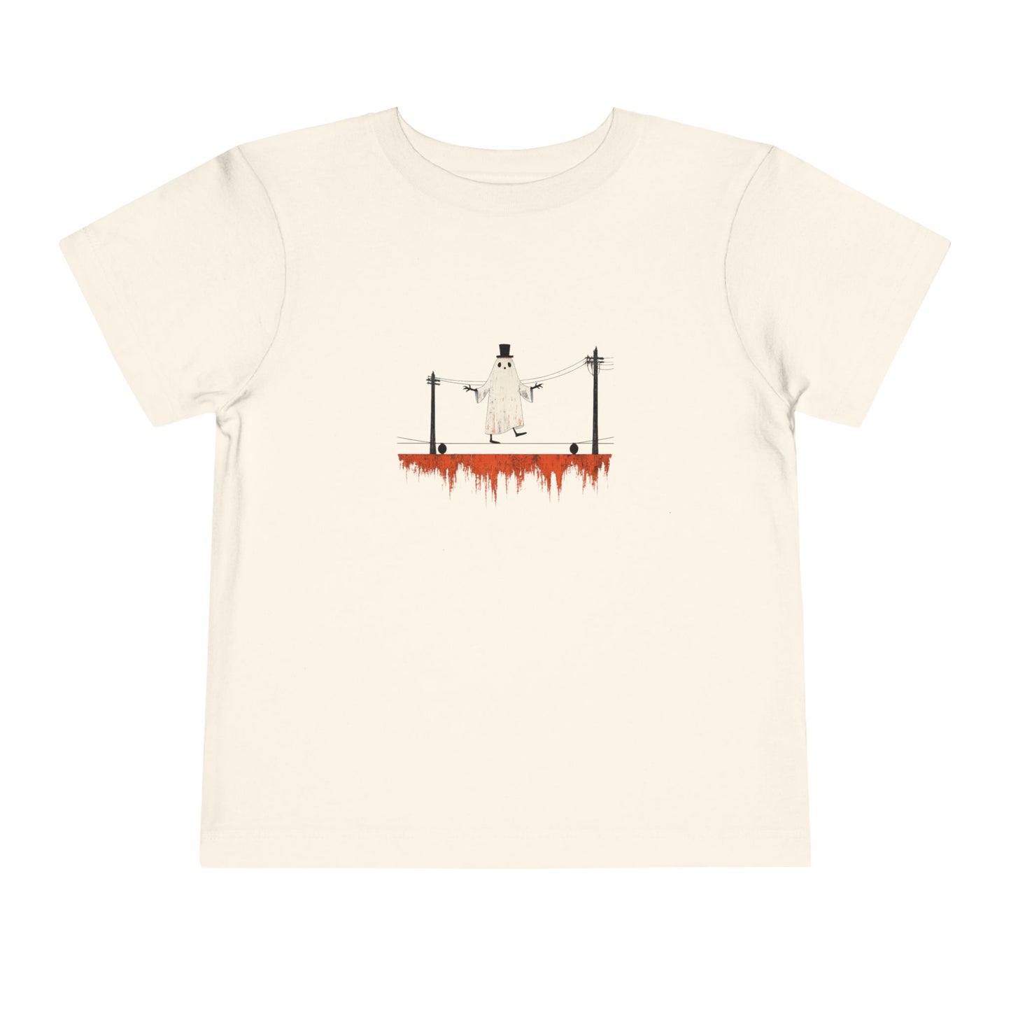 Toddler Tee — Ghost on a High Wire Halloween Graphic