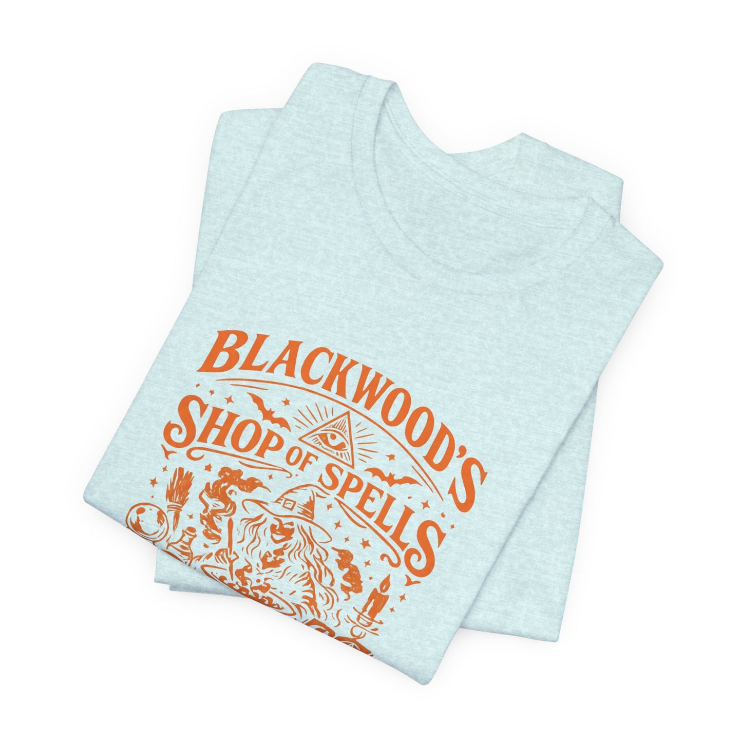Witchy Graphic Tee — “Blackwood’s Shop of Spells” Vintage Potion T-Shirt