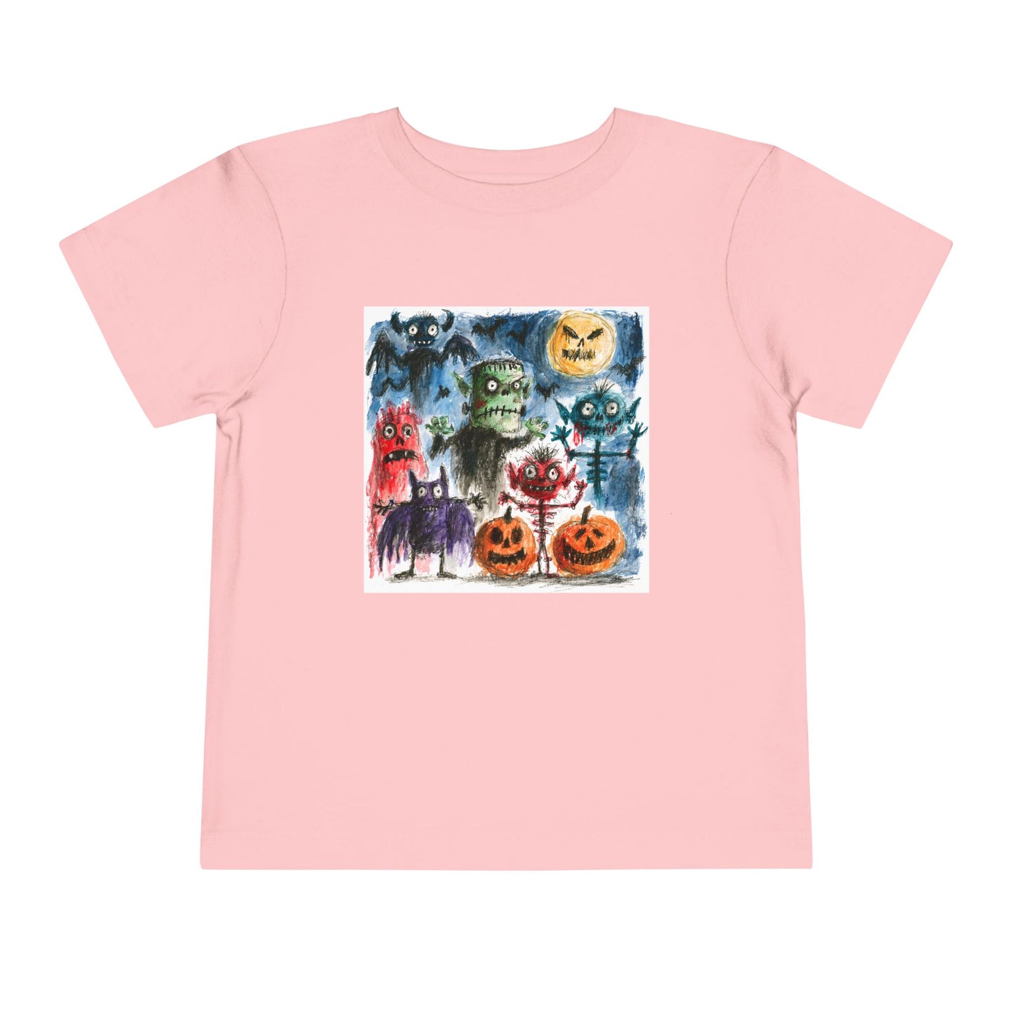 Copy of Vintage Halloween Monsters Toddler Tee | Cute Ghosts, Pumpkins, Bats