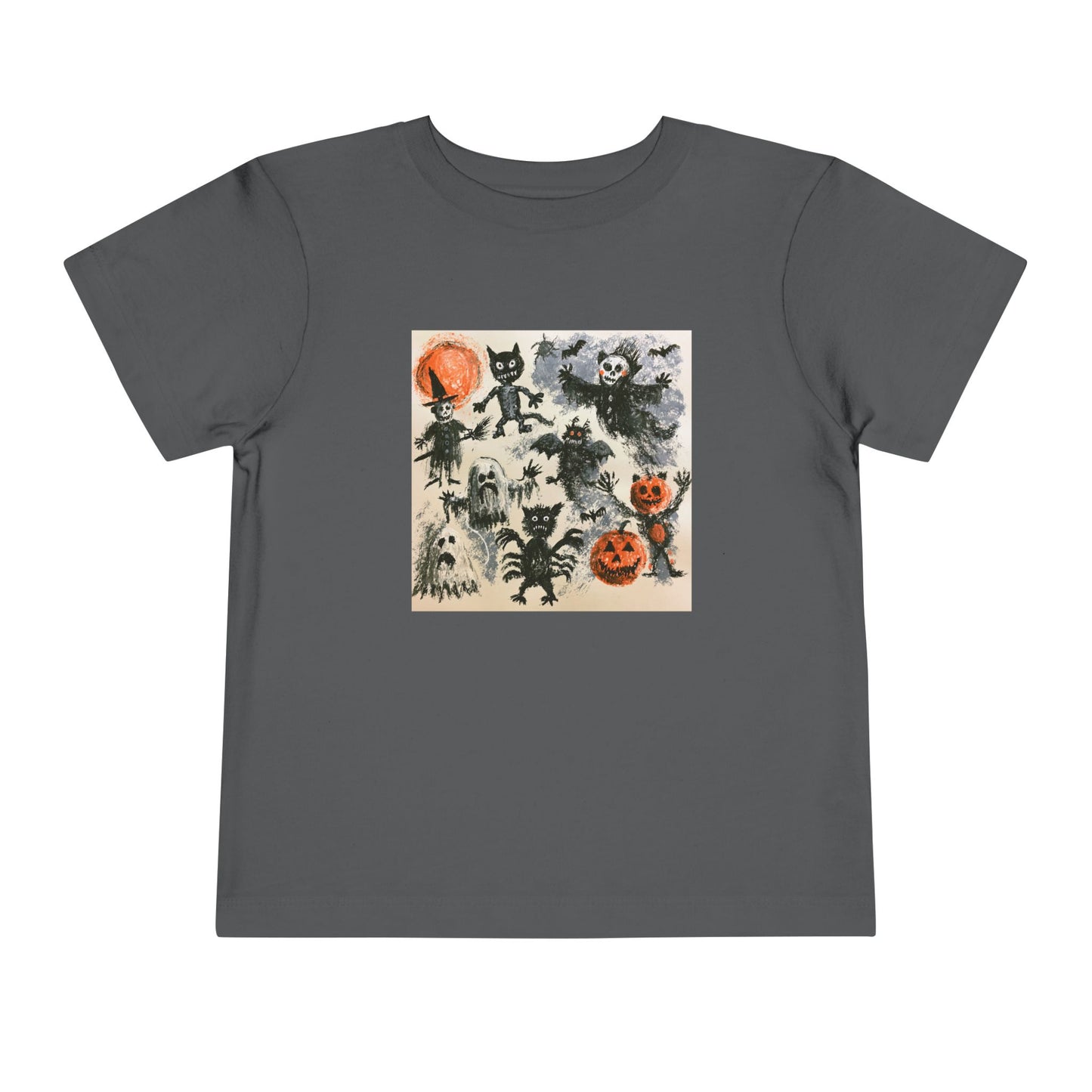 Vintage Halloween Characters Toddler Tee | Pumpkins, Bats, Ghosts