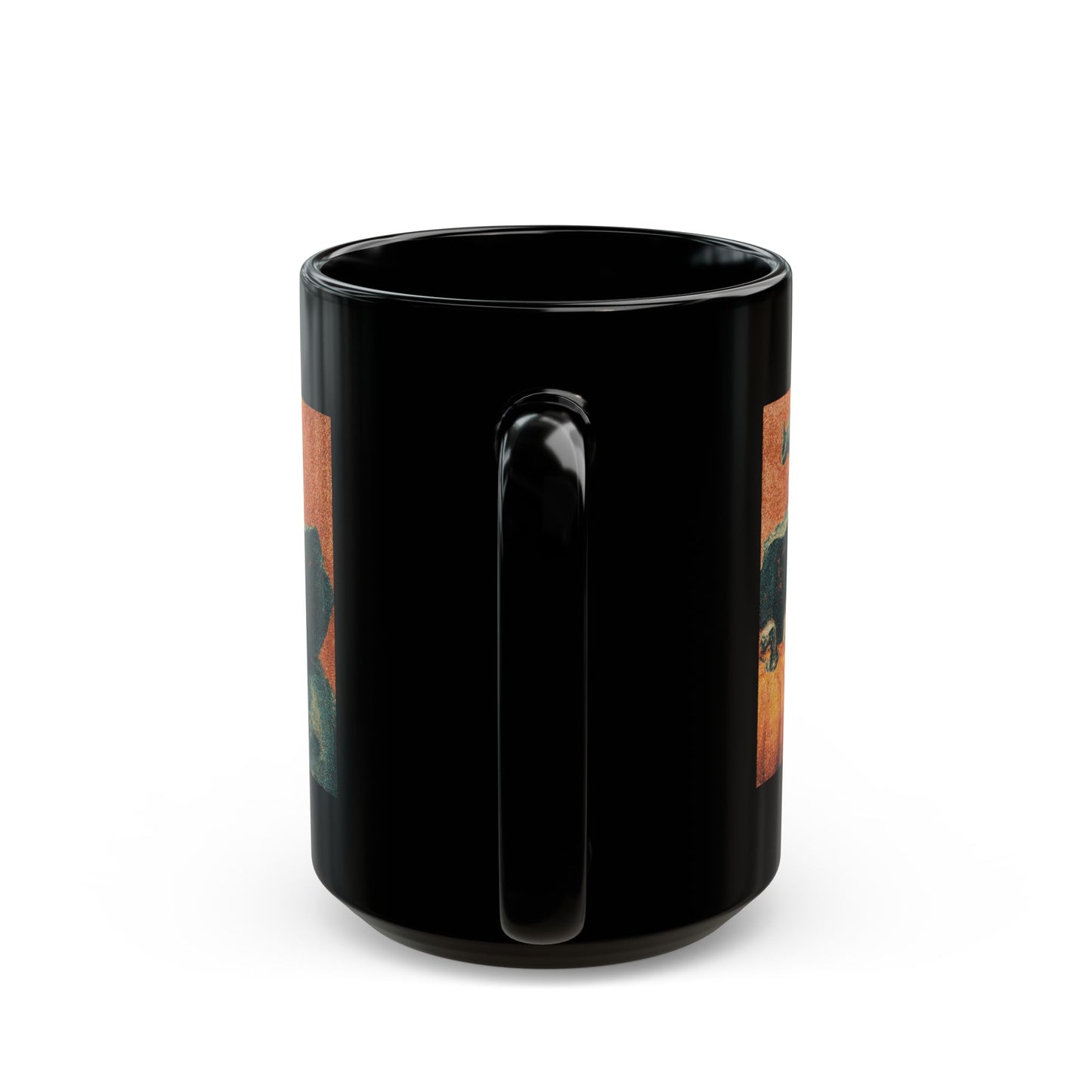 Vintage Witch Pumpkin Black Mug – Halloween Retro Coffee Cup (11oz & 15oz)