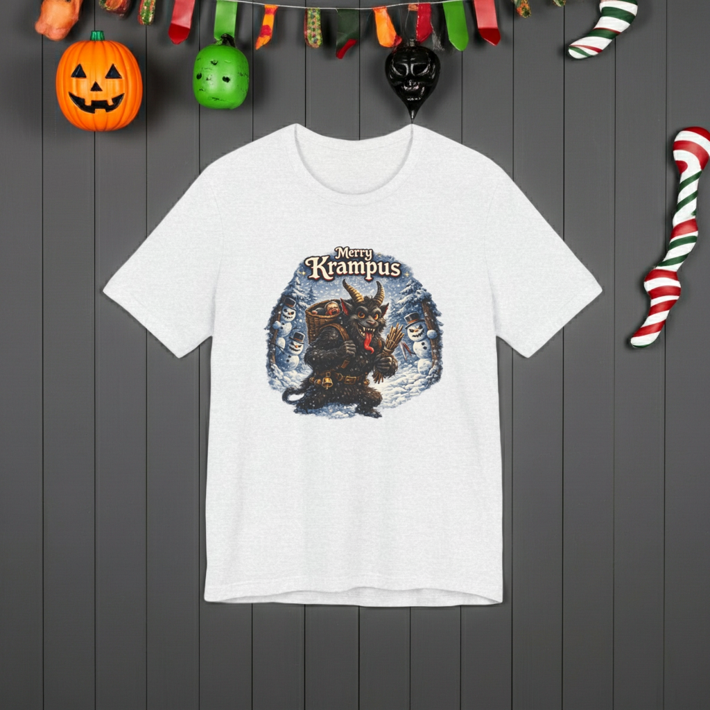 Krampus Christmas T-Shirt — 'Merry Krampus' Holiday Graphic Tee