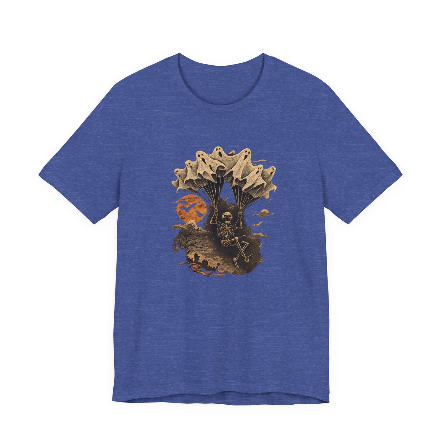 Skull Moon Desert Scene T-Shirt — Vintage Horror Nature Graphic Tee