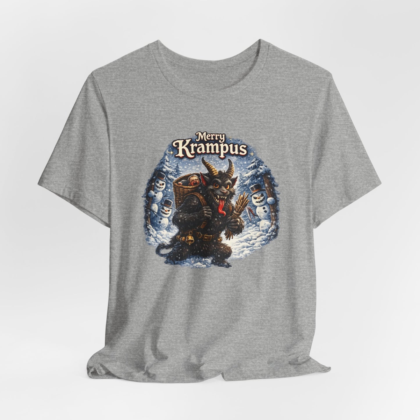 Krampus Christmas T-Shirt — 'Merry Krampus' Holiday Graphic Tee
