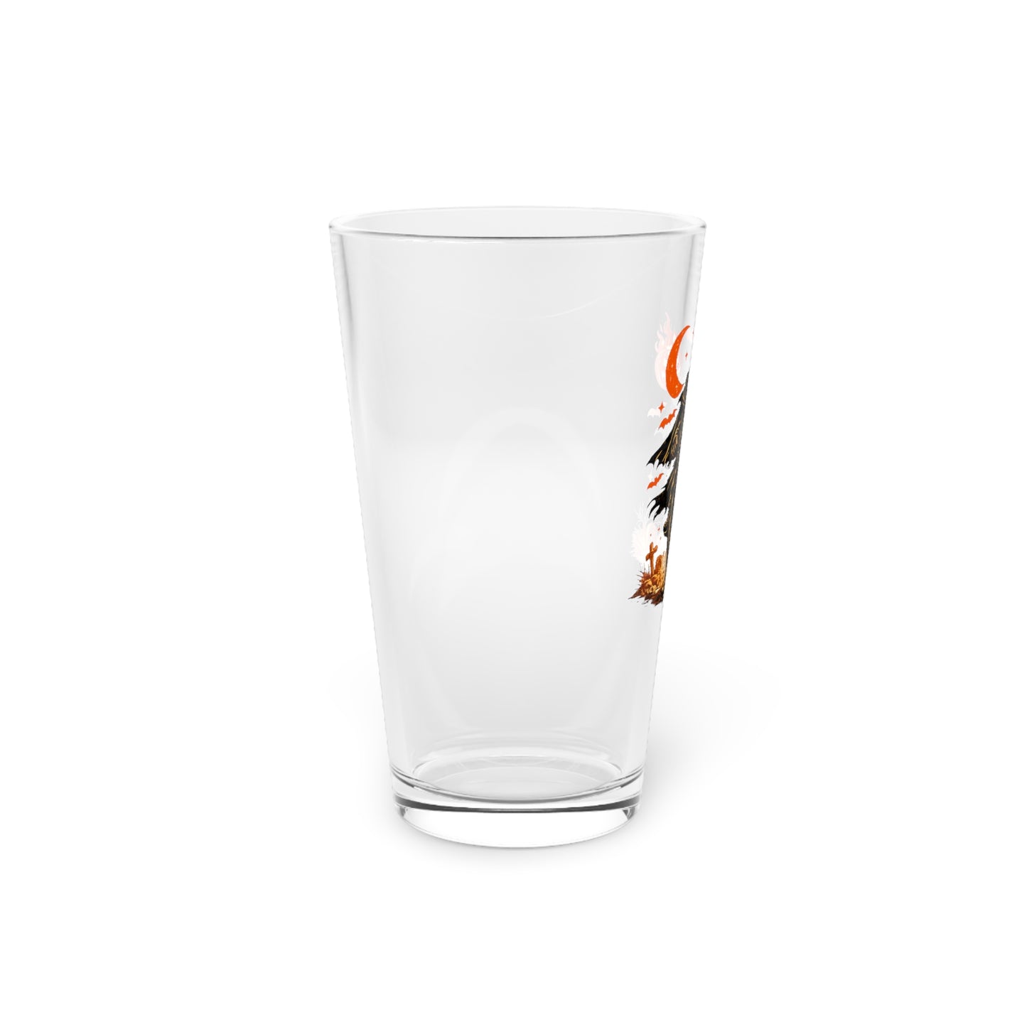 Halloween Jack-o'-Lantern Creature Pint Glass — 16oz Spooky Fall Beer Glass