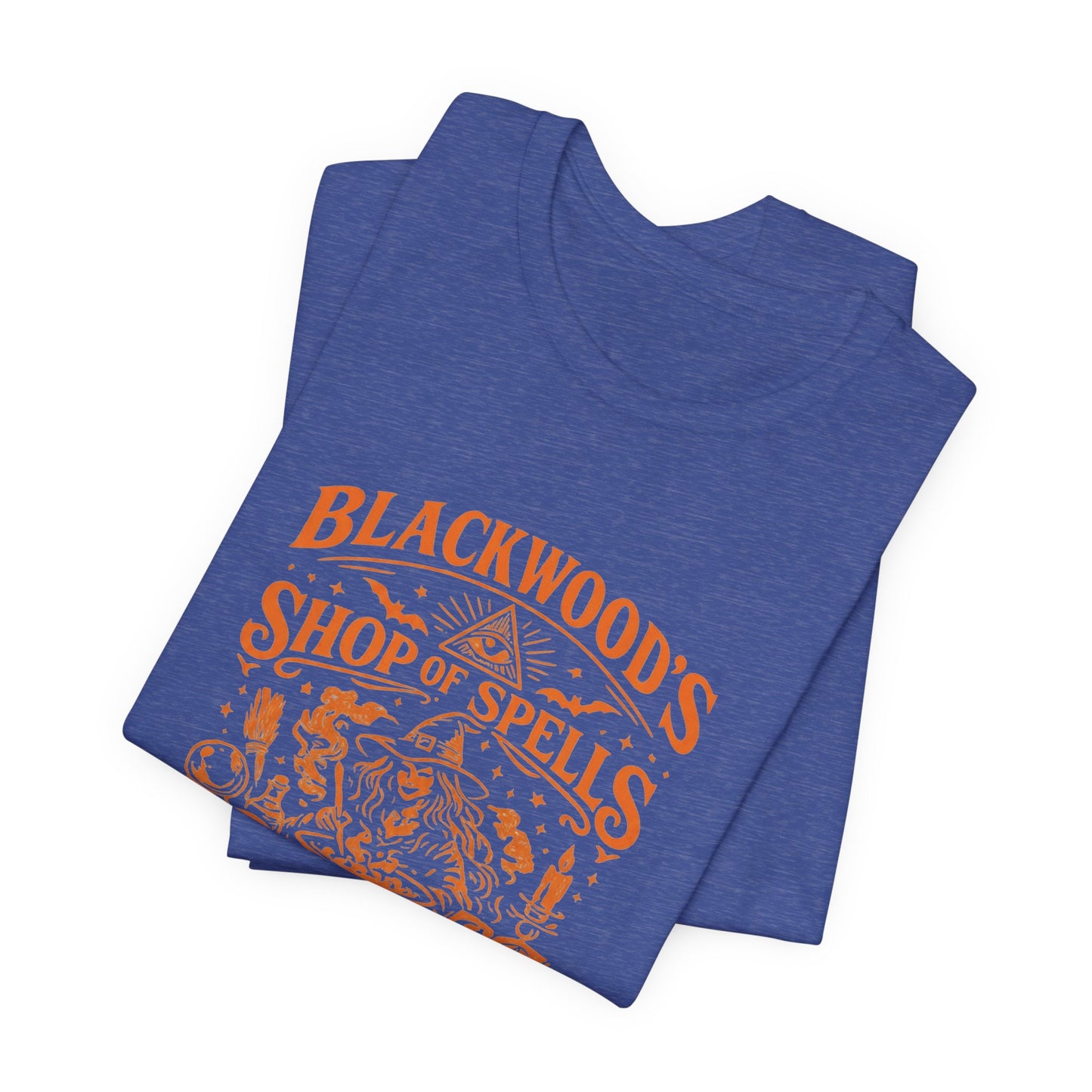 Witchy Graphic Tee — “Blackwood’s Shop of Spells” Vintage Potion T-Shirt