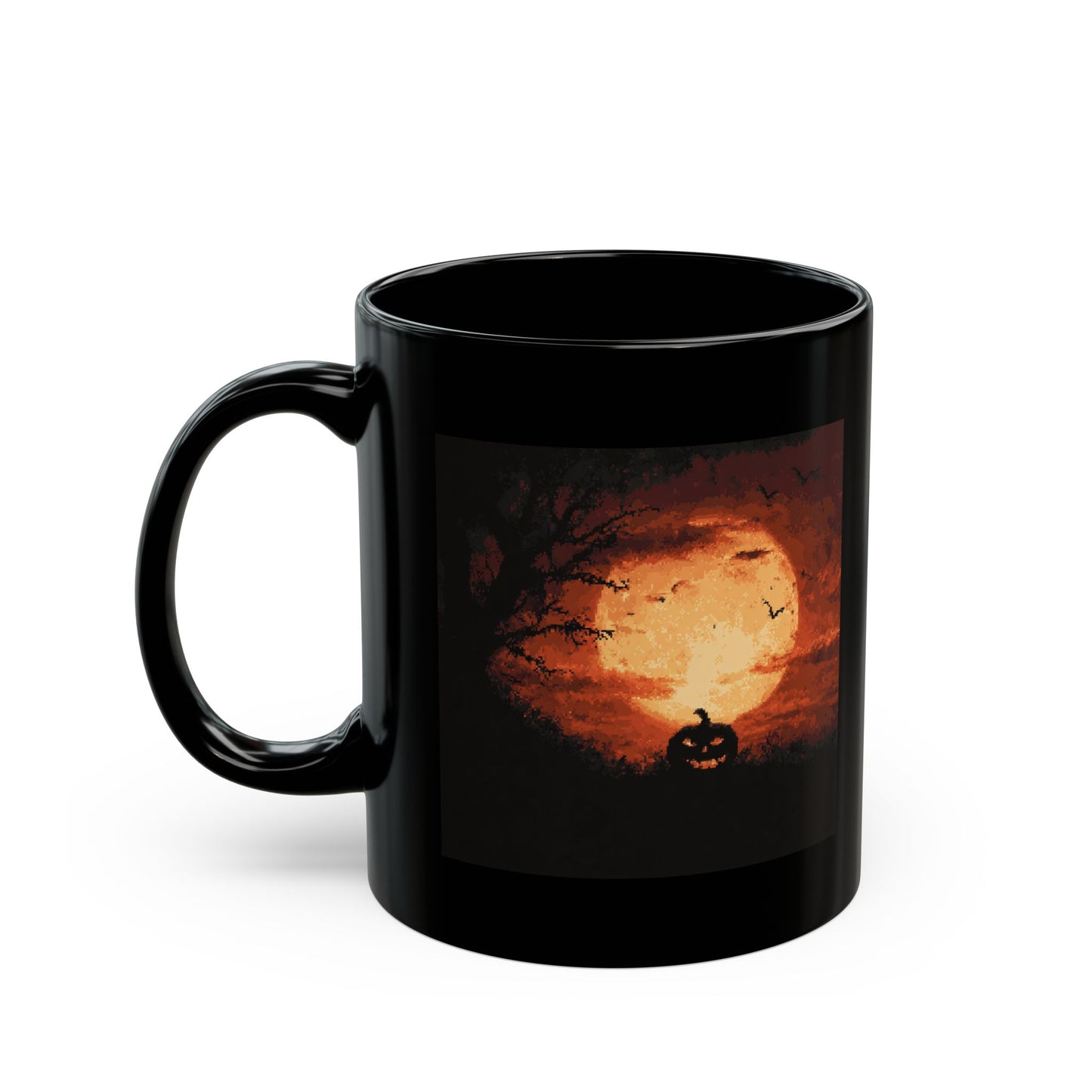 Halloween Pumpkin Moon Mug — Spooky Full Moon Coffee Cup (11oz & 15oz)