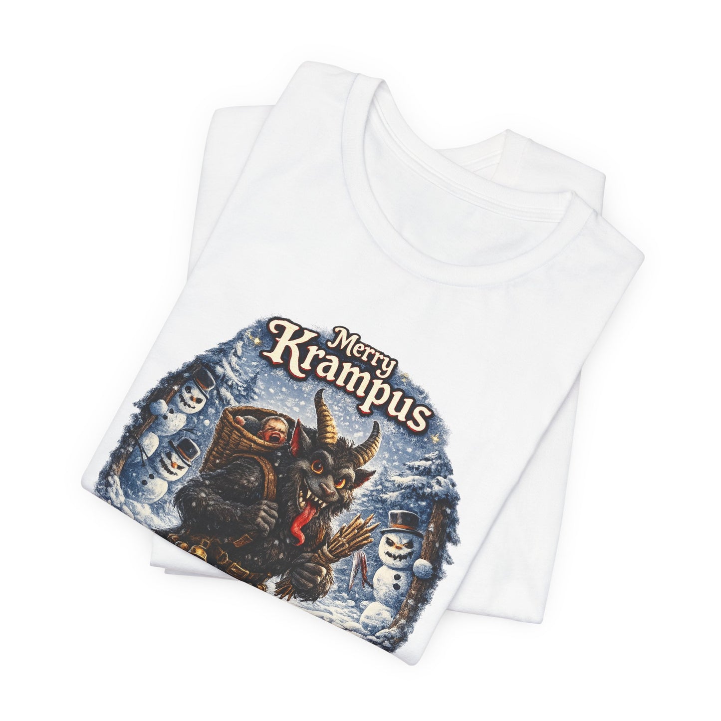 Krampus Christmas T-Shirt — 'Merry Krampus' Holiday Graphic Tee