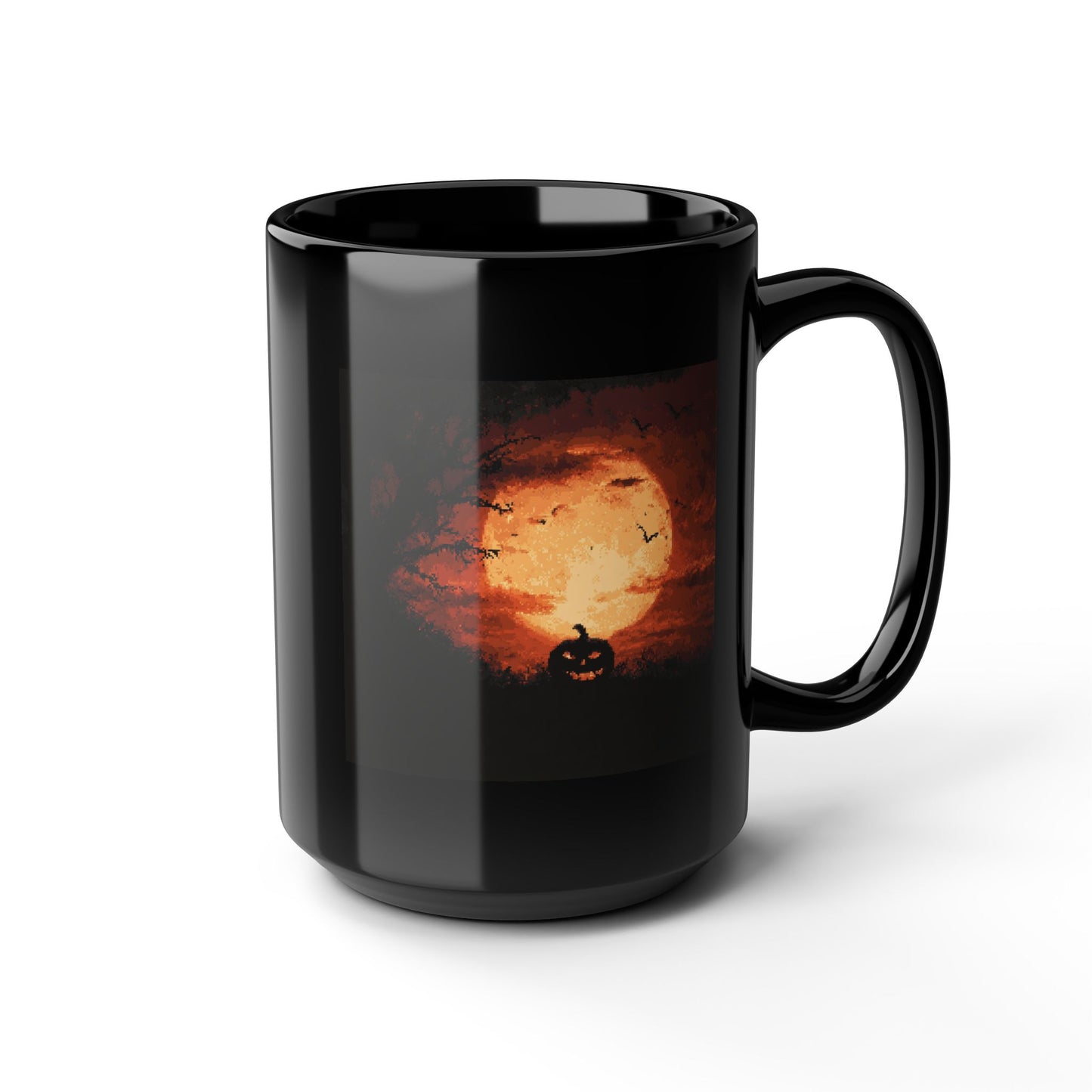 Halloween Pumpkin Moon Mug — Spooky Full Moon Coffee Cup (11oz & 15oz)