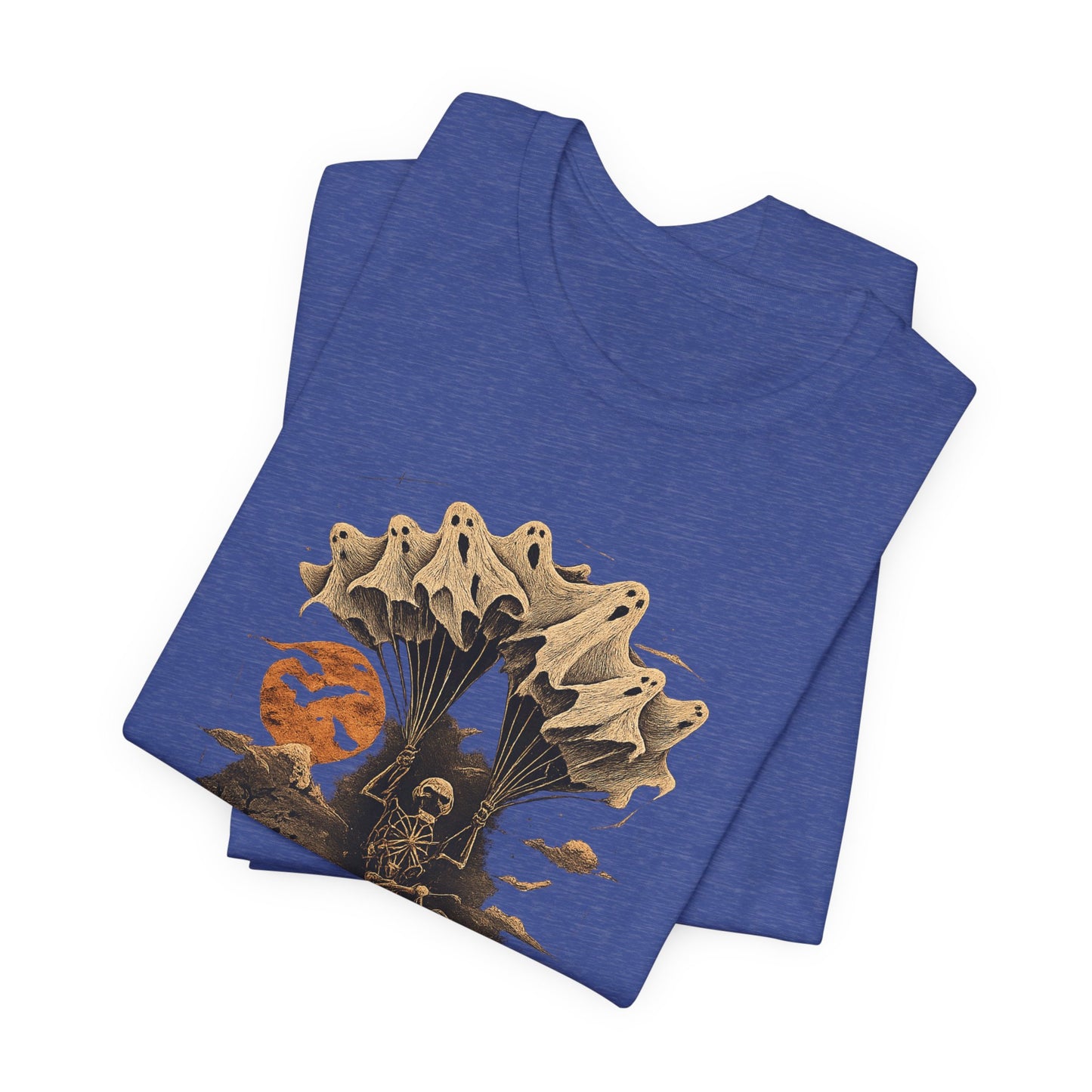 Skull Moon Desert Scene T-Shirt — Vintage Horror Nature Graphic Tee