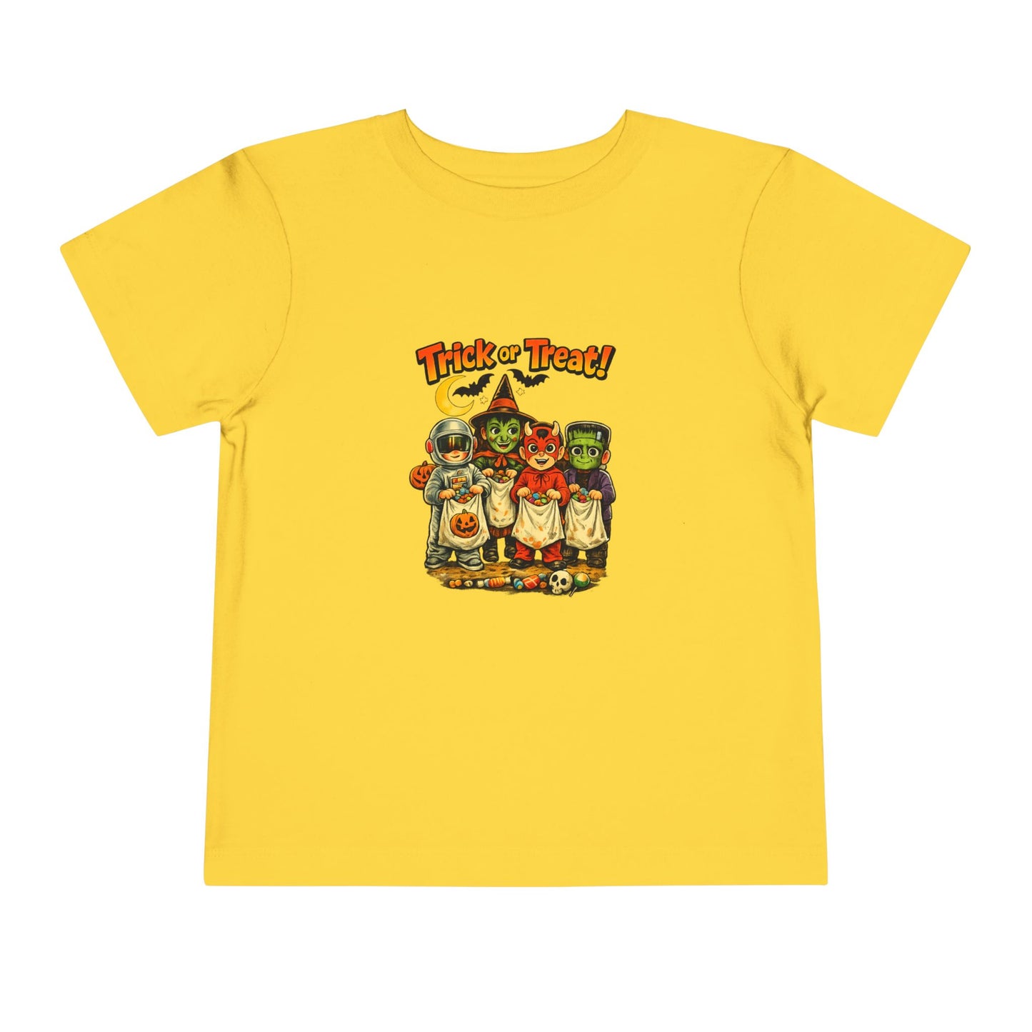 Toddler Tee — Vintage 'Trick or Treat' Halloween Kids Shirt