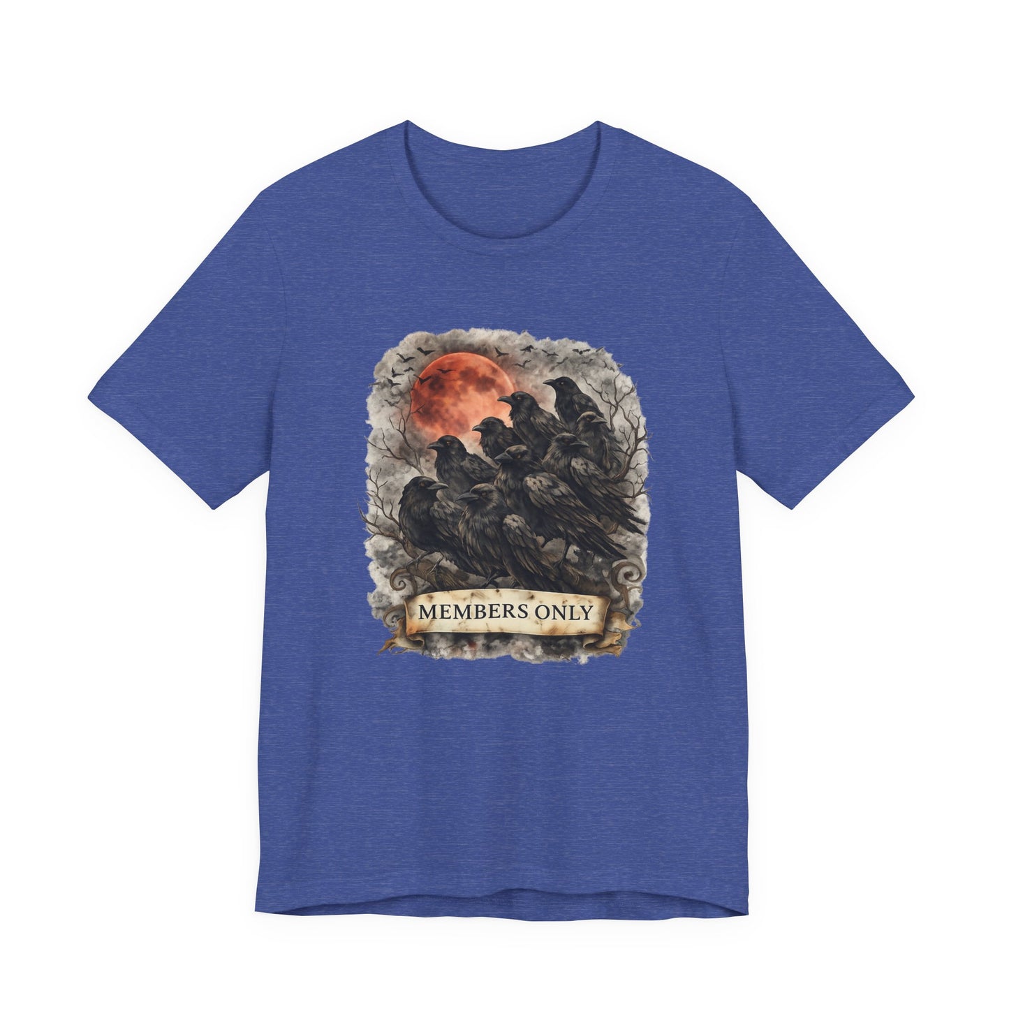 Members Only Raven Tee — Gothic Moon Crow Graphic T-Shirt