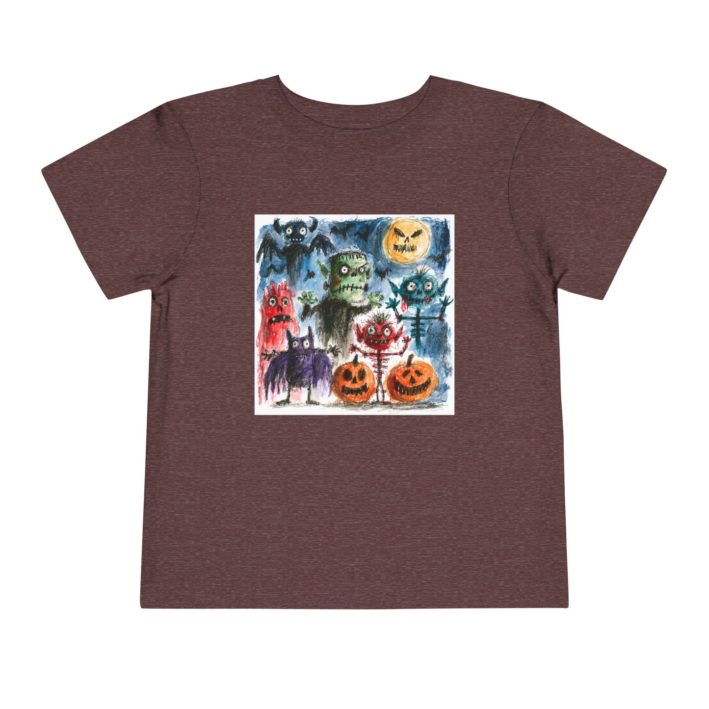 Copy of Vintage Halloween Monsters Toddler Tee | Cute Ghosts, Pumpkins, Bats