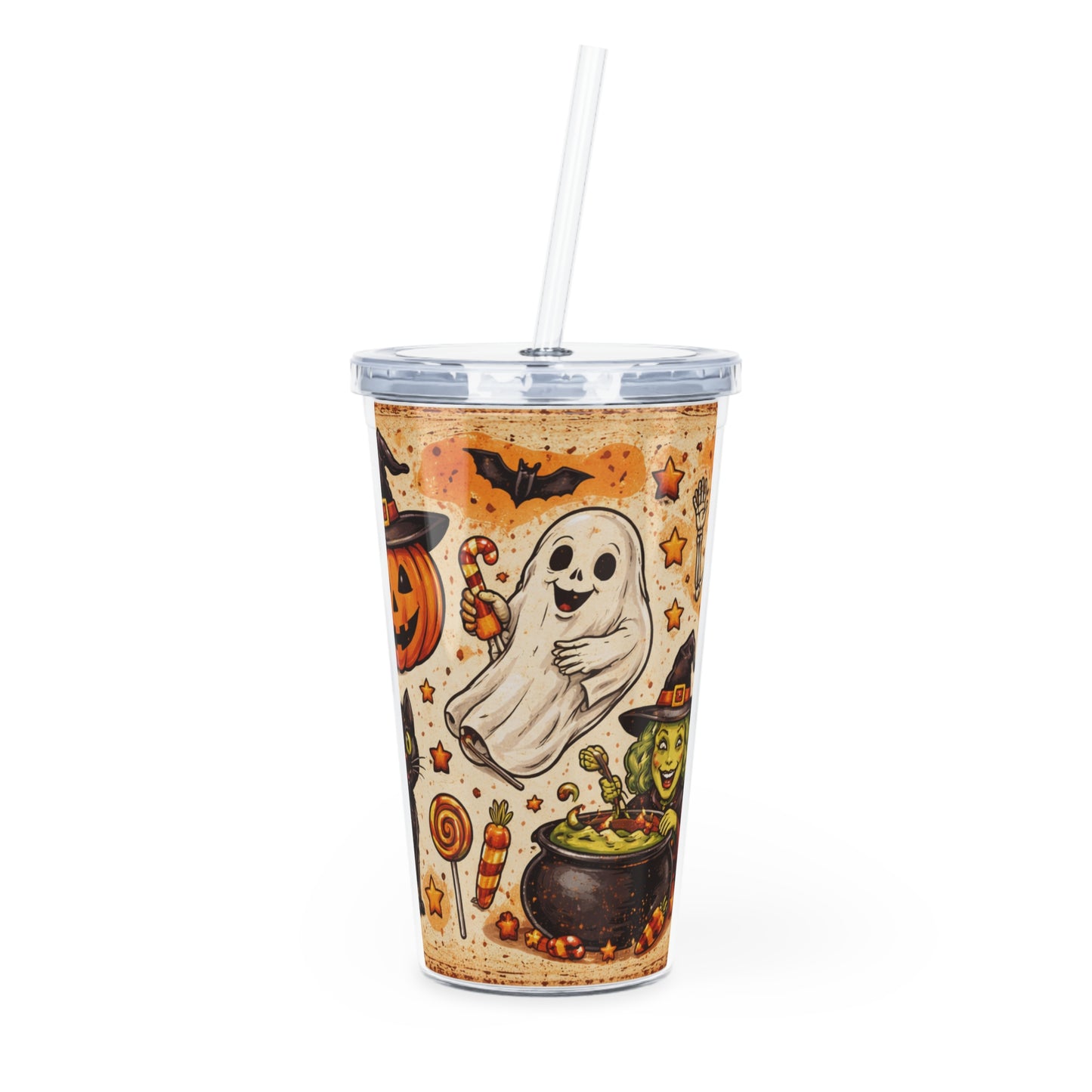 Halloween Kids Tumbler — 20oz Spooky 'Liquid Fear' Straw Cup
