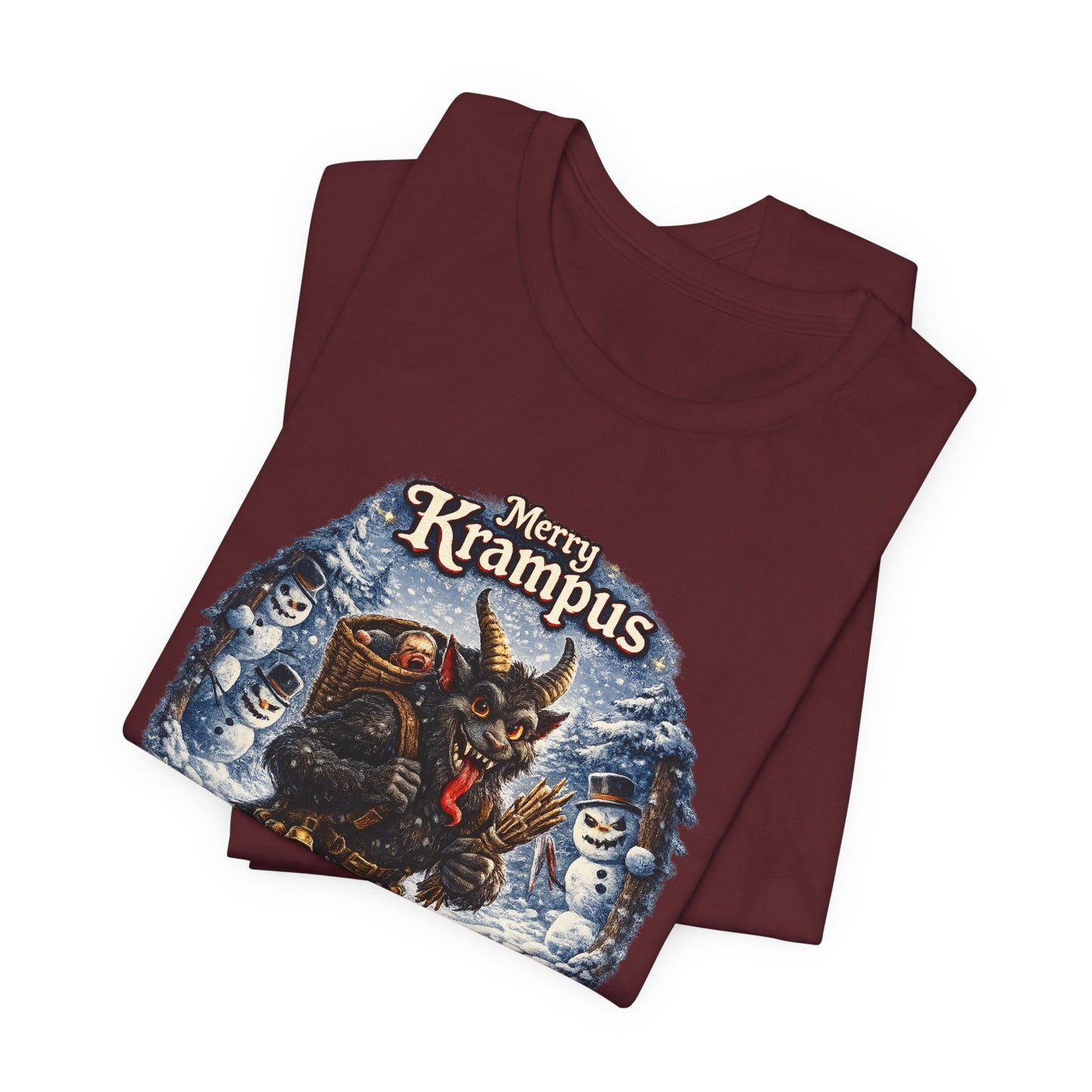 Krampus Christmas T-Shirt — 'Merry Krampus' Holiday Graphic Tee