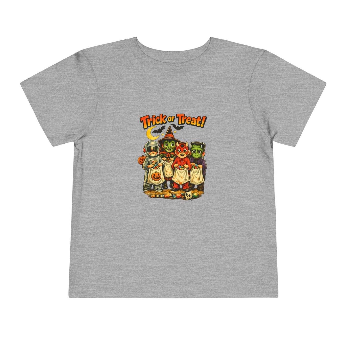 Toddler Tee — Vintage 'Trick or Treat' Halloween Kids Shirt