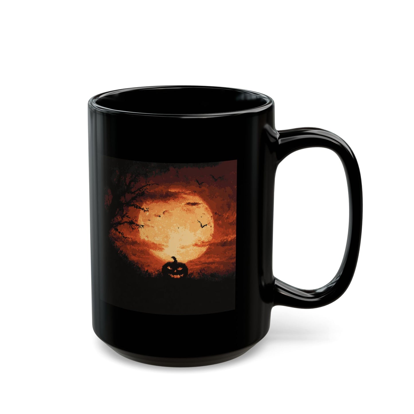 Halloween Pumpkin Moon Mug — Spooky Full Moon Coffee Cup (11oz & 15oz)