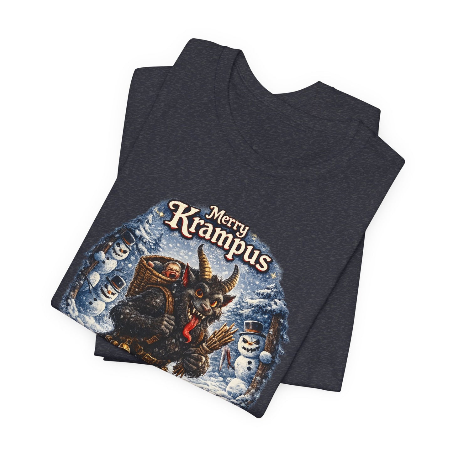 Krampus Christmas T-Shirt — 'Merry Krampus' Holiday Graphic Tee