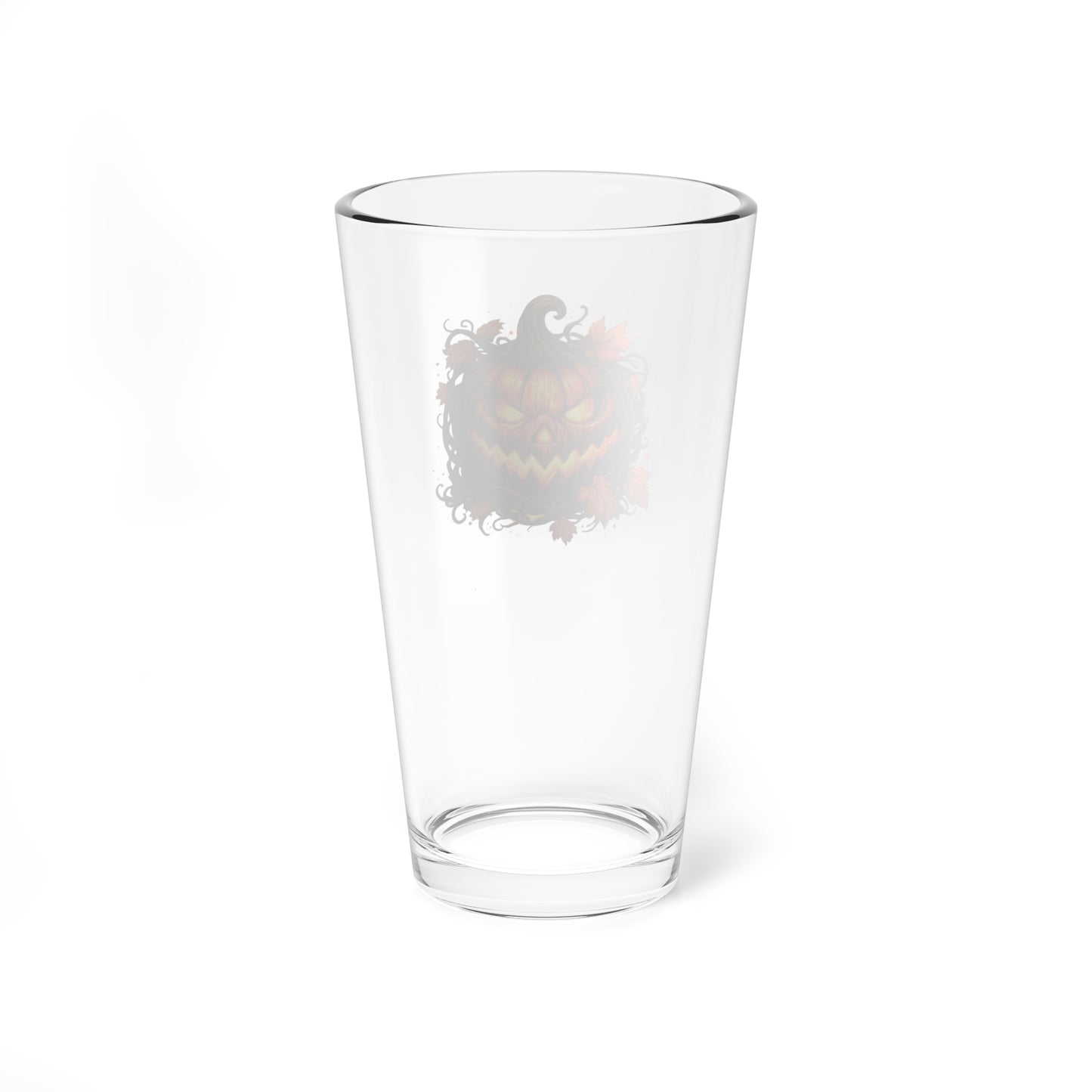 Halloween Haunted Jack-O-Lantern Beer Glass — 16oz Jack-o'-Lantern Beer Pint