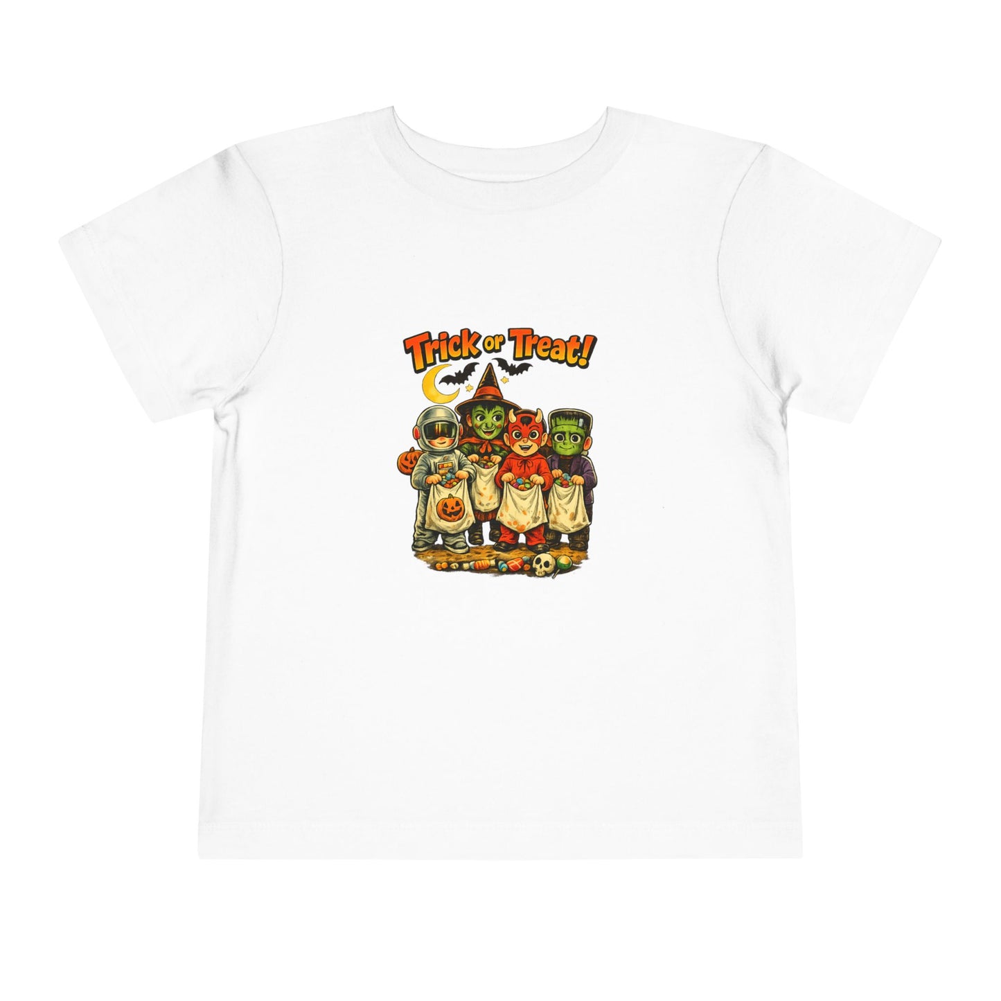 Toddler Tee — Vintage 'Trick or Treat' Halloween Kids Shirt