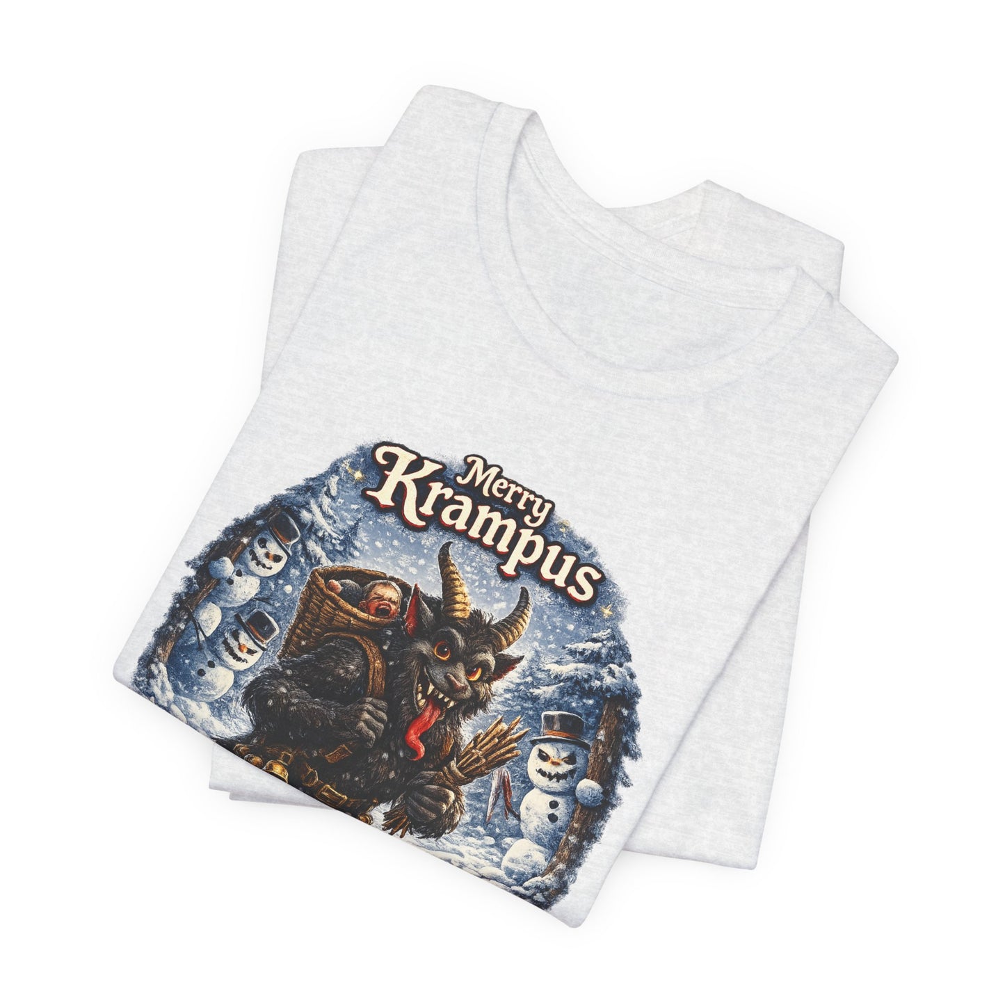 Krampus Christmas T-Shirt — 'Merry Krampus' Holiday Graphic Tee