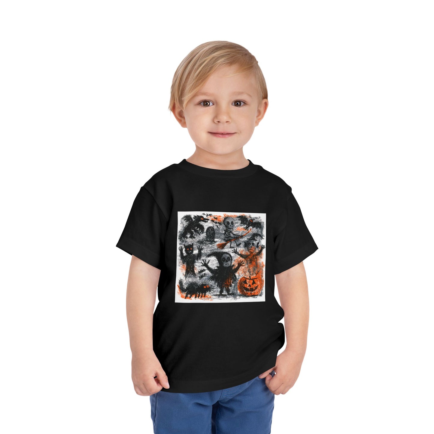Cute Halloween Monsters Toddler Tee | Spooky Pumpkin Trick-or-Treat