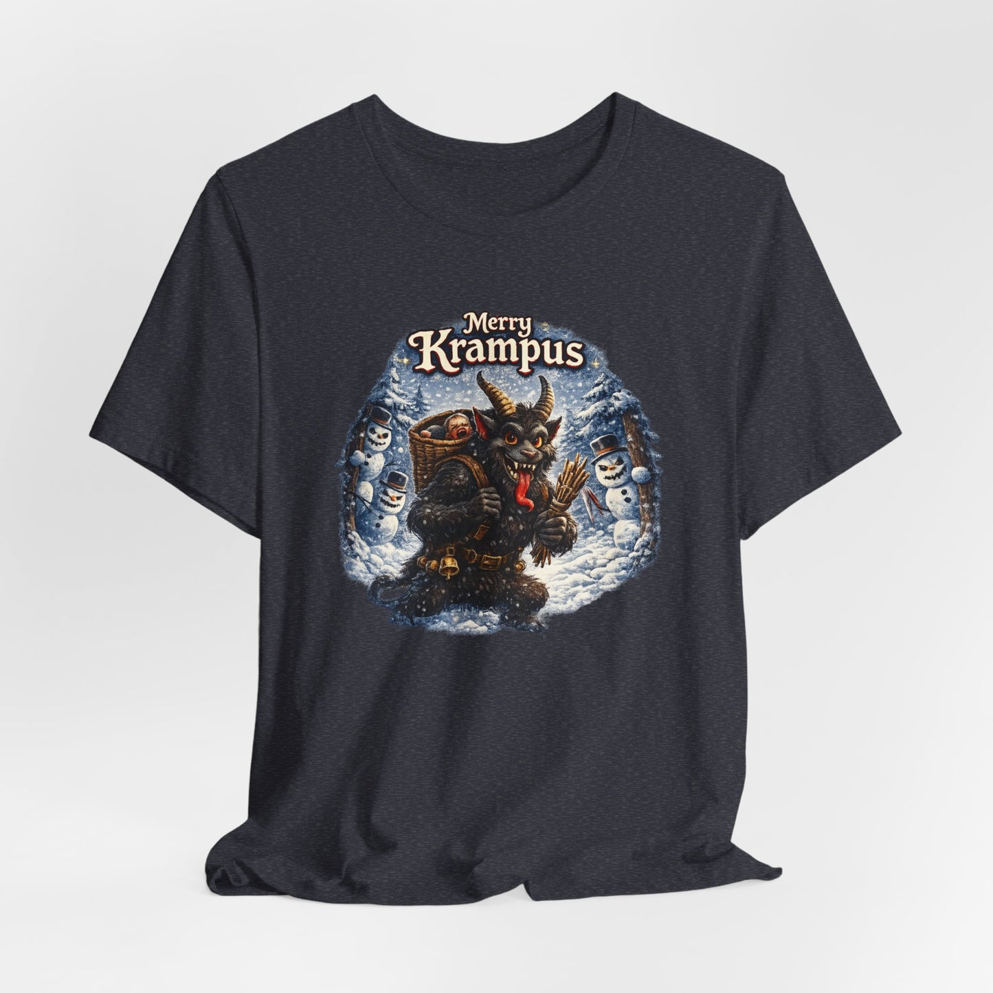 Krampus Christmas T-Shirt — 'Merry Krampus' Holiday Graphic Tee