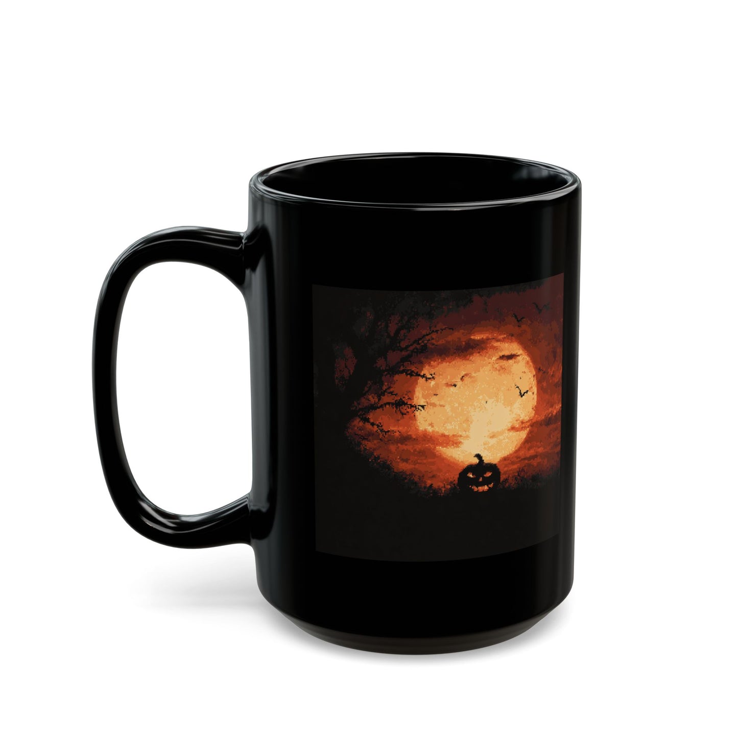 Halloween Pumpkin Moon Mug — Spooky Full Moon Coffee Cup (11oz & 15oz)