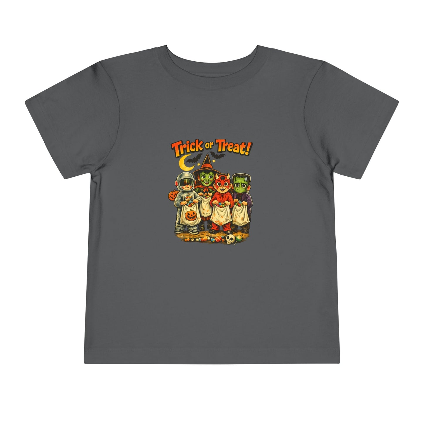 Toddler Tee — Vintage 'Trick or Treat' Halloween Kids Shirt