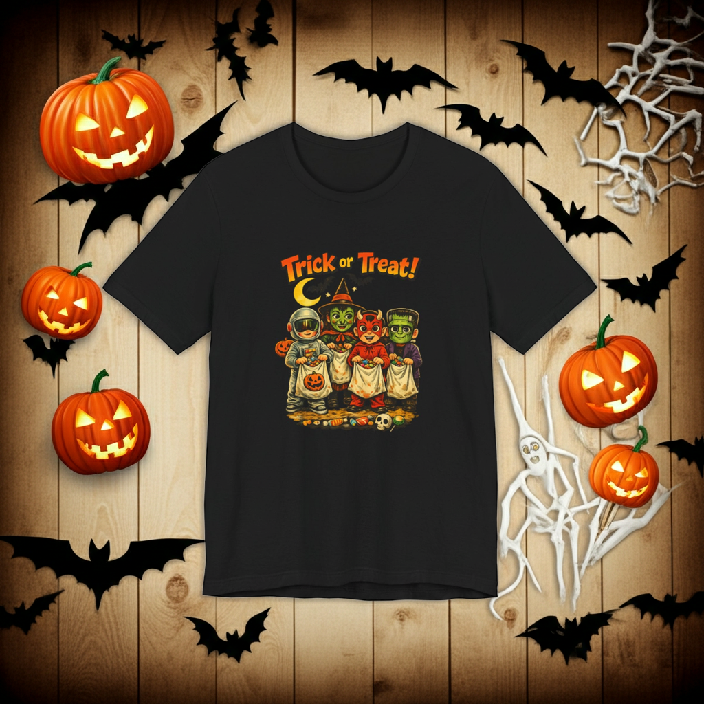 Halloween Trick or Treat Kids Costume T-Shirt
