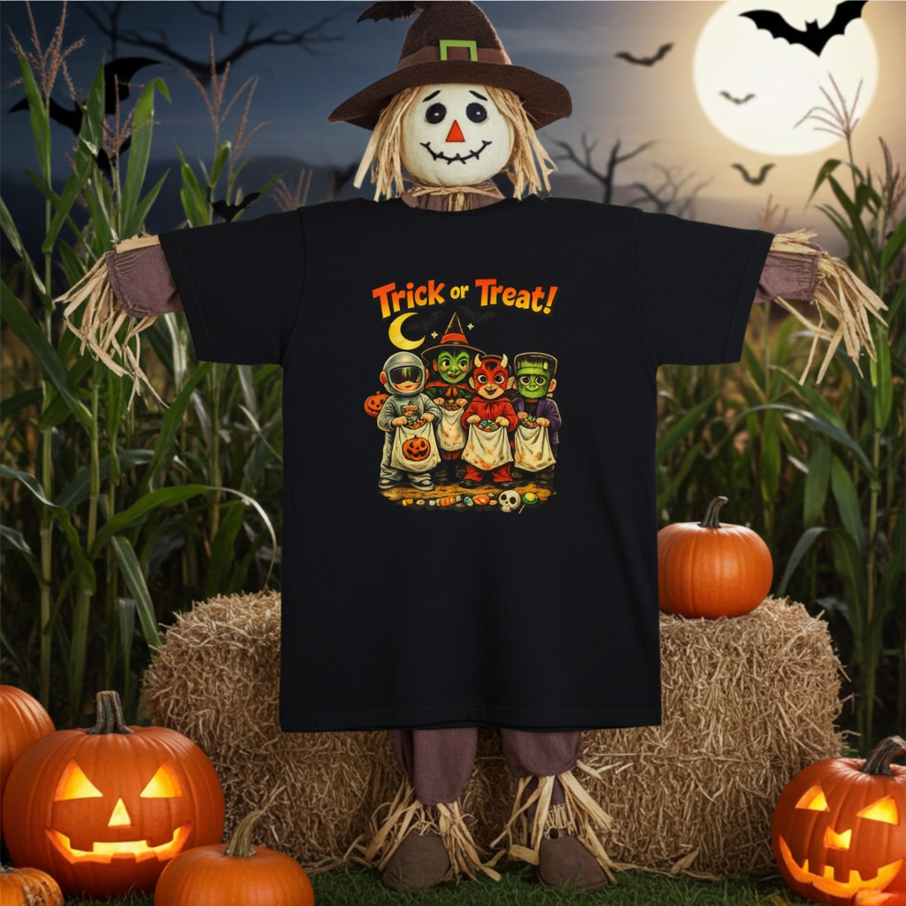Halloween Trick or Treat Kids Costume T-Shirt