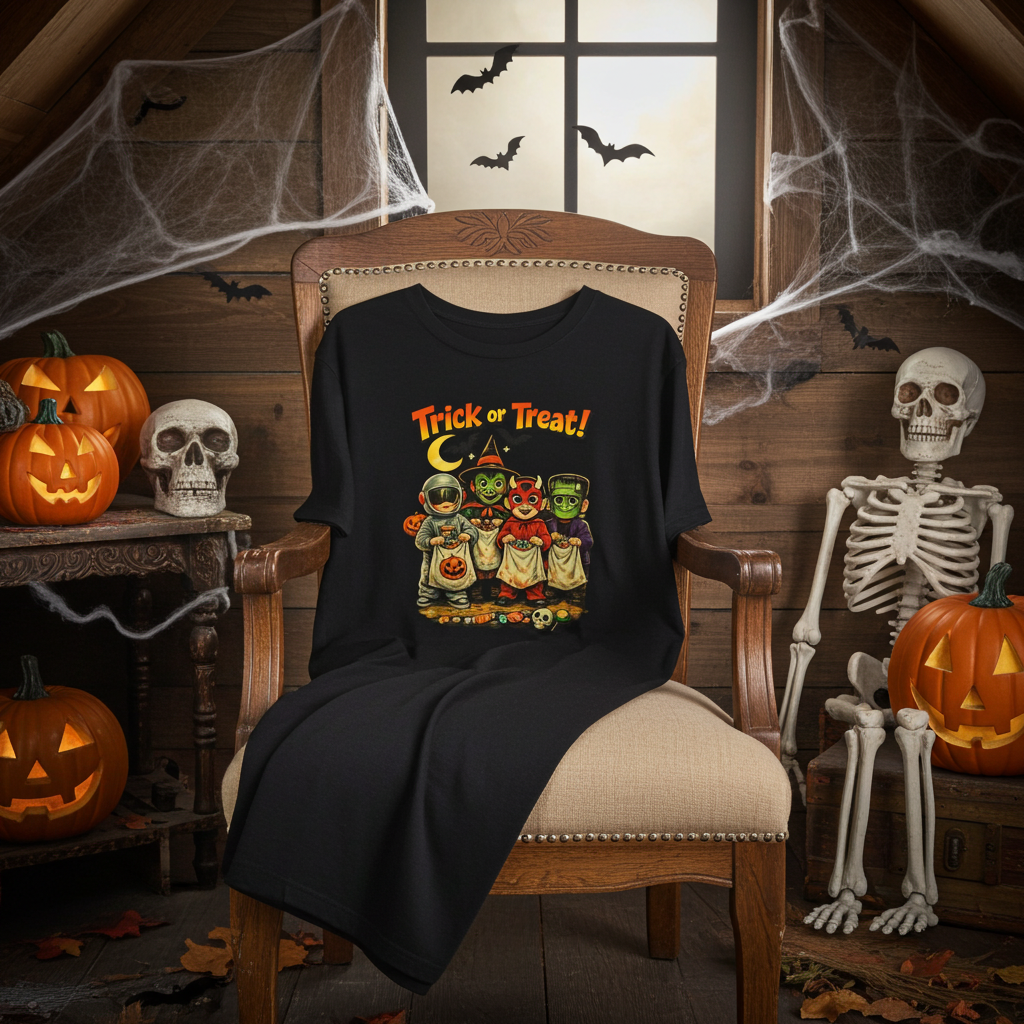 Halloween Trick or Treat Kids Costume T-Shirt