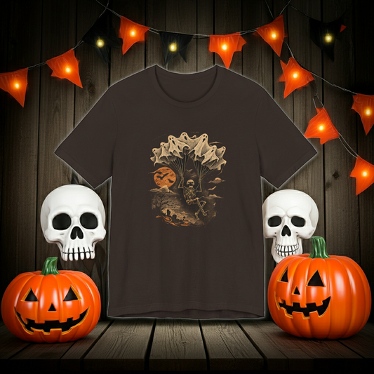 Skull Moon Desert Scene T-Shirt — Vintage Horror Nature Graphic Tee